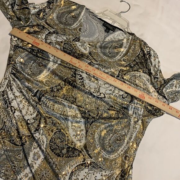 Collection by Dressbarn size 1X woman asymmetrical pullover blouse - Picture 7 of 10